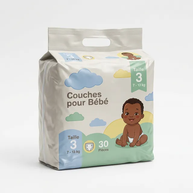 Couches taille 3 (paquet de 30)