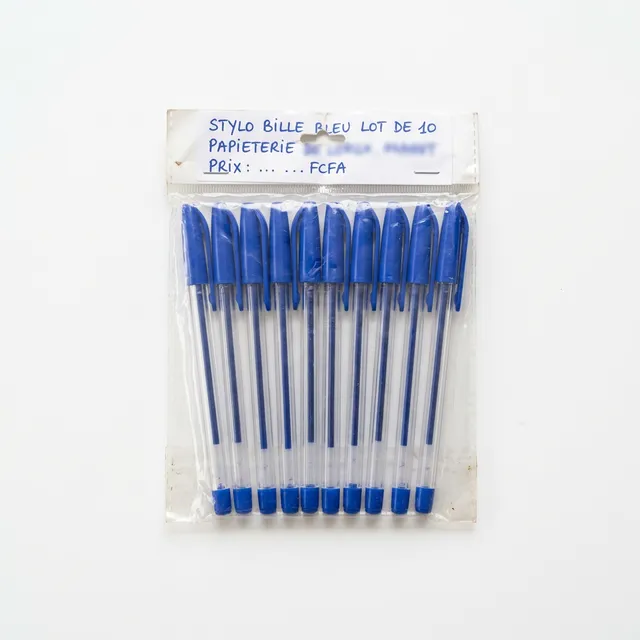 Stylo bille bleu (lot de 10)